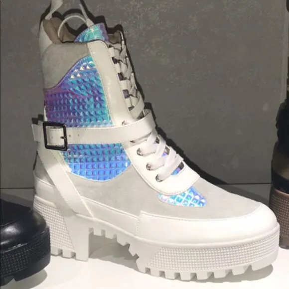 ICEY MERMAID COMBAT BOOTS 🔥