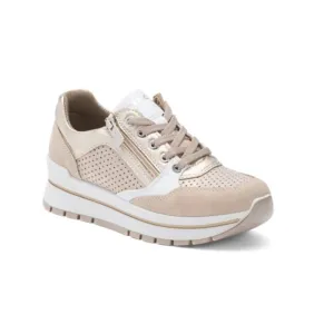IGI&amp;CO Gold Made In Italy Leather Comfort Sneakers