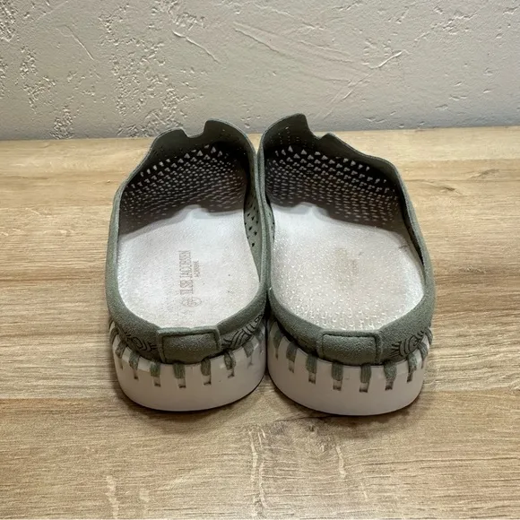 Ilse Jacobsen Leather Tulip Slip On Olive Comfort
