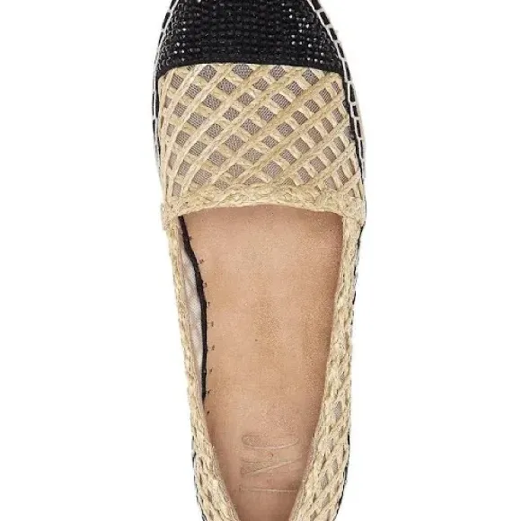 INC Corvina Capped-Toe Woven Espadrille Flats