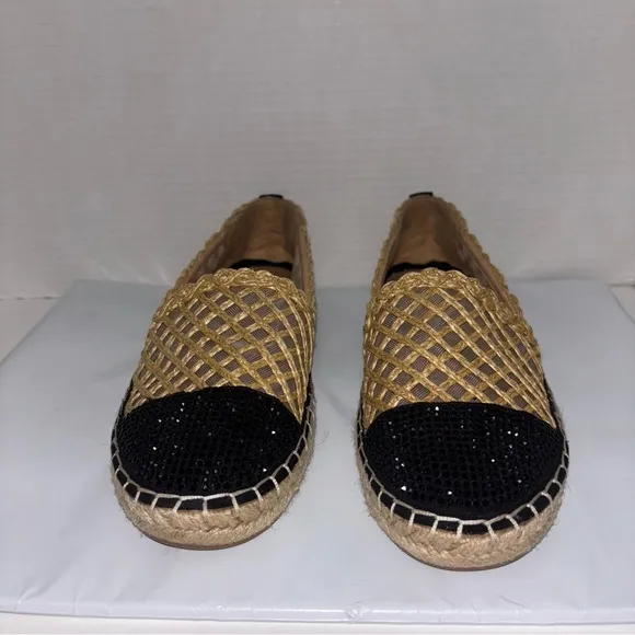 INC Corvina Capped-Toe Woven Espadrille Flats
