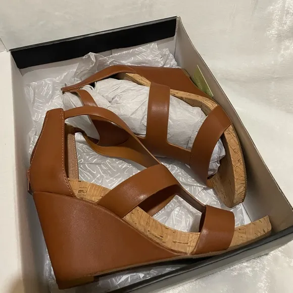 INC Lilbeth T-Strap Wedge Sandals