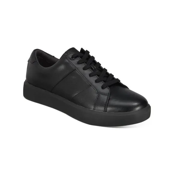 INC Mens Black Comfort Ezra Round Toe Platform Lace-Up Sneakers 9.5 M