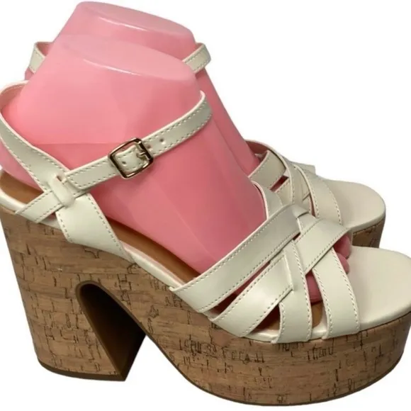 Indigo Rd. Womens Lourin2 Heeled Sandals, White, NWOTSize 8.5