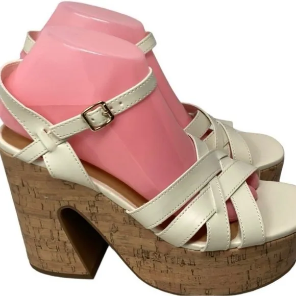 Indigo Rd. Womens Lourin2 Heeled Sandals, White, NWOTSize 8.5