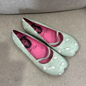 Irregular Choice, mint green bear and star pattern. Slight dimple at toe sz 10