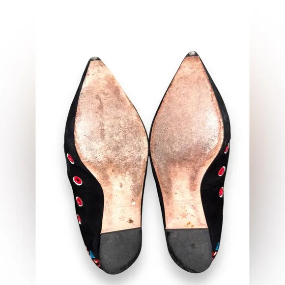 Isa Tapia Rocio suede loafer flats 37