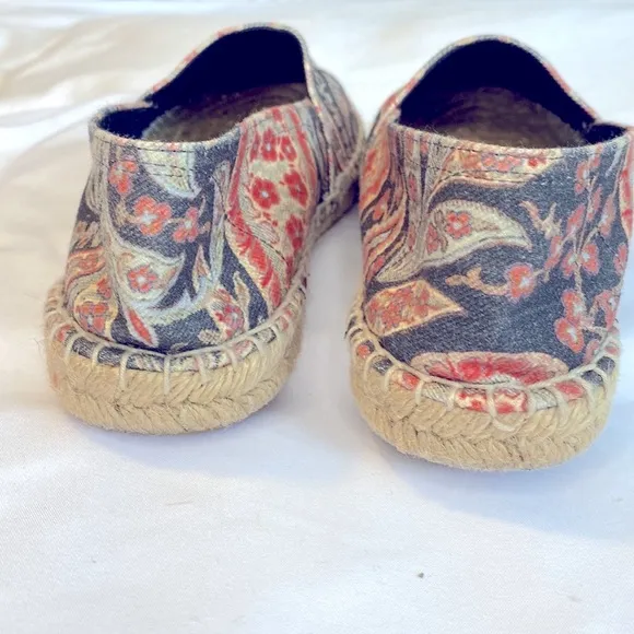 Isabel Marant Etoile Paisey Print Canvas Espadrilles