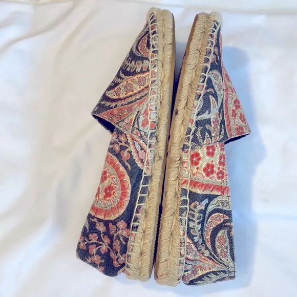 Isabel Marant Etoile Paisey Print Canvas Espadrilles