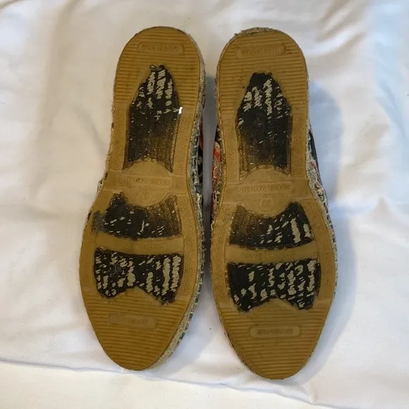 Isabel Marant Etoile Paisey Print Canvas Espadrilles