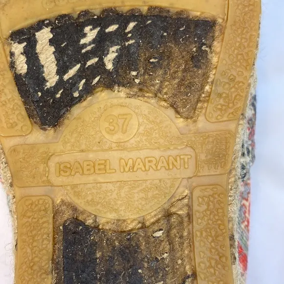Isabel Marant Etoile Paisey Print Canvas Espadrilles