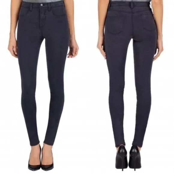 J Brand Maria High Rise Skinny Jeans in Chrome