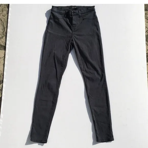 J Brand Maria High Rise Skinny Jeans in Chrome