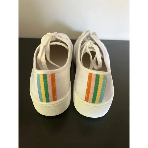 J Crew BN868 Platform sneakers with stripe