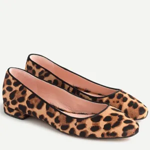 J. Crew Carolyn skimmer flats in leopard calf hair Flats sz 10.5 Preppy Mob Wife