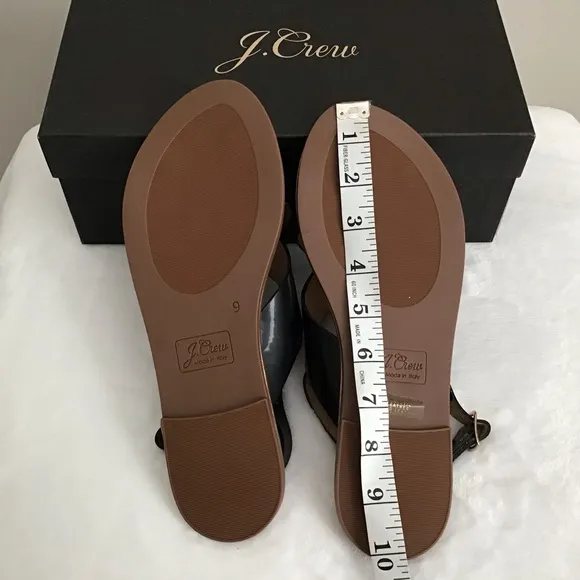 J. Crew Cross-Strap Slingback Sandals New In Box