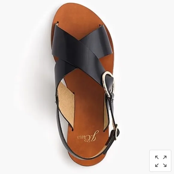 J. Crew Cross-Strap Slingback Sandals New In Box