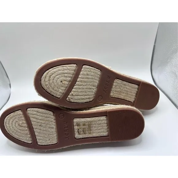 J. Crew Embroidered Fruit Canvas Espadrilles womens size 5.5