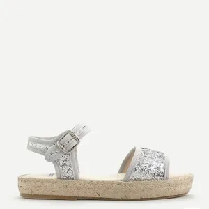 J Crew Girls' Childrenchic® glitter espadrille sandals AK456