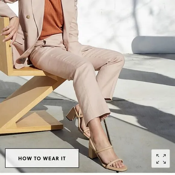 J. Crew Lucie slingback block-heel sandals in leather*