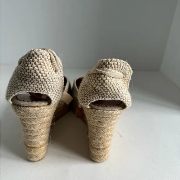 J. Crew Made-in-Spain lace-up high-heel espadrilles Size 10