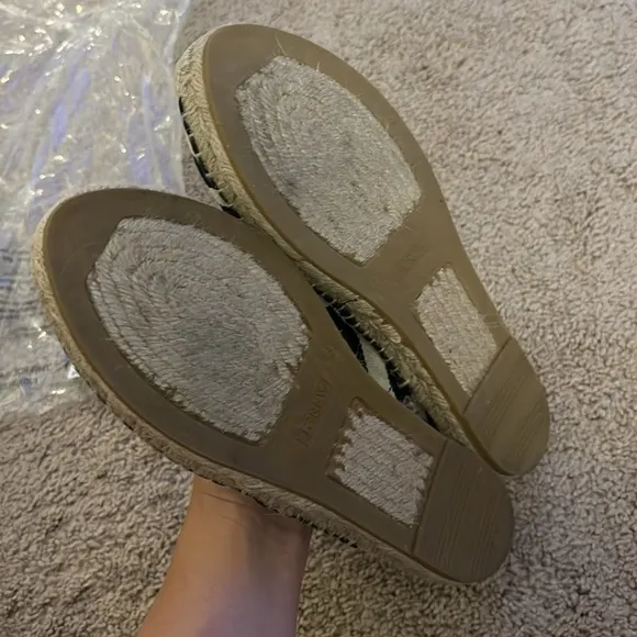 J Crew Made-in-Spain slingback espadrille sandalsBT391