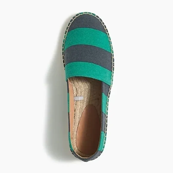 J crew Striped canvas slip-on espadrilles …