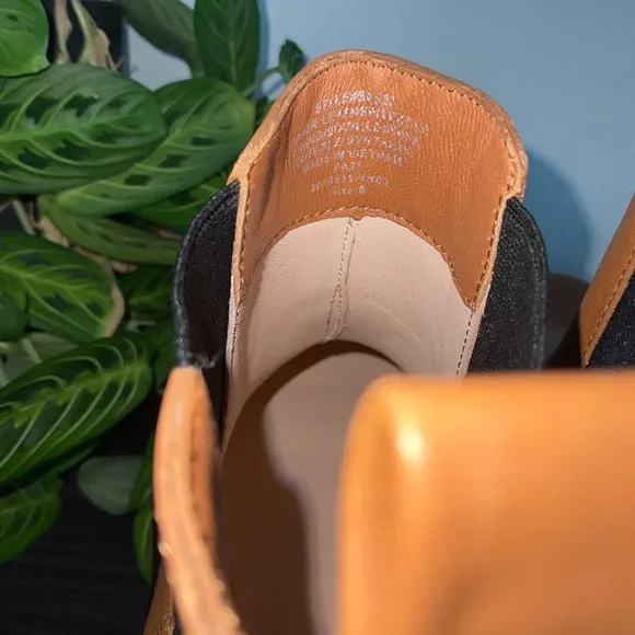 J. Crew Tan Leather Chelsea Boots