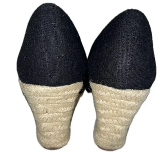J. Crew Women’s Seville Canvas Espadrille, Black