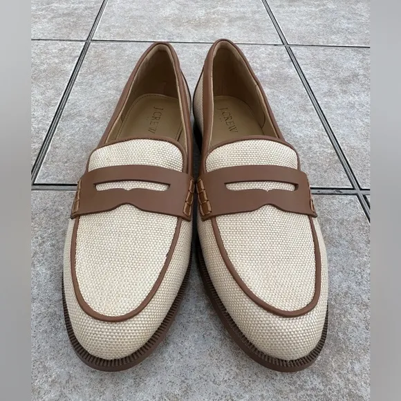 J . Crew Woven loafers