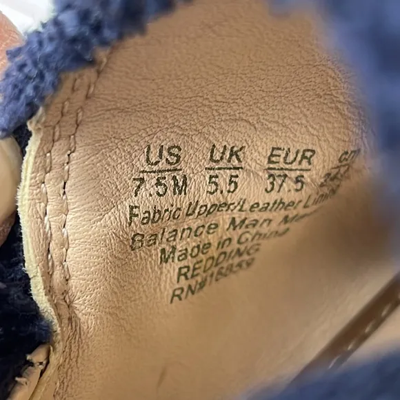 J. McLaughlin Redding Navy Canvas Espadrilles.