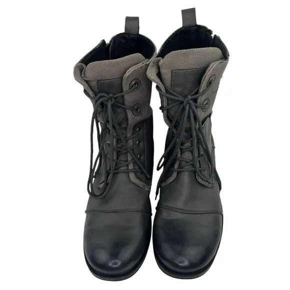 J75 Jump Mens 13 Trooper 3 Combat Tactical Boots Gray Military Biker Grunge Zip