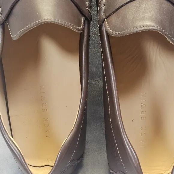 Jack Erwin Decker Penny Driving Loafers Mens Brown Size 14‎ Classic Casual Shoes