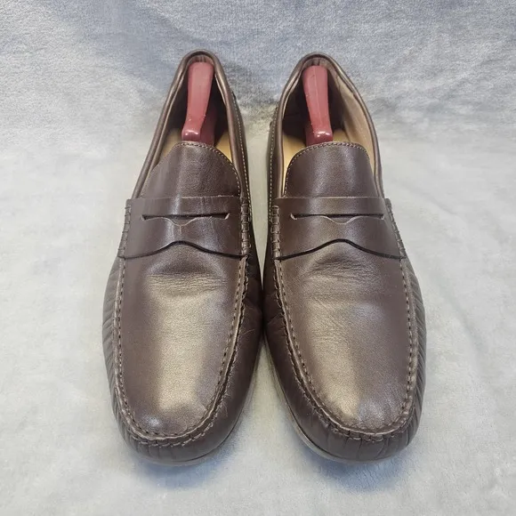 Jack Erwin Decker Penny Driving Loafers Mens Brown Size 14‎ Classic Casual Shoes