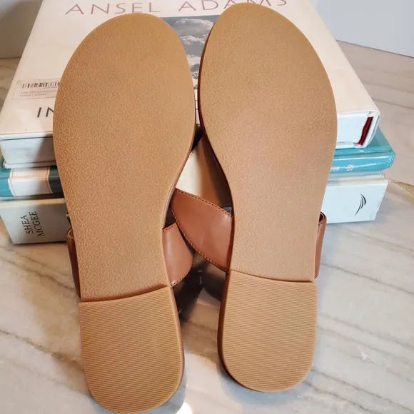 JACK ROGERS Gracie Bow Sandal Brown NWOB