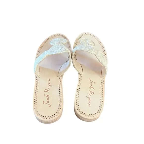Jack Rogers Jacks Crochet Sandal Slip On NEW Size 5.5