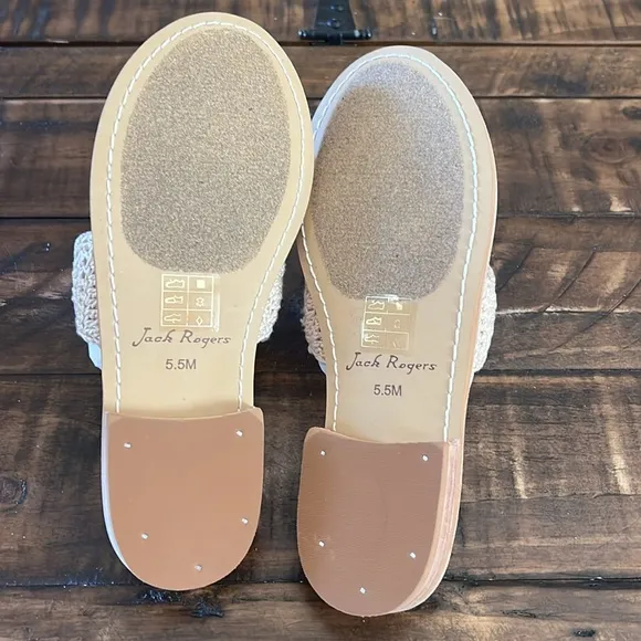 Jack Rogers Jacks Crochet Sandal Slip On NEW Size 5.5