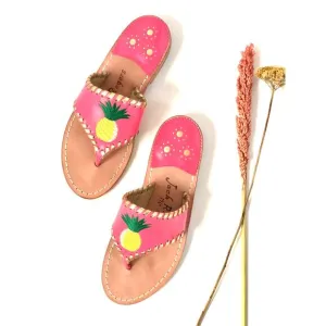 Jack Roger's Pink Pineapple Sandals