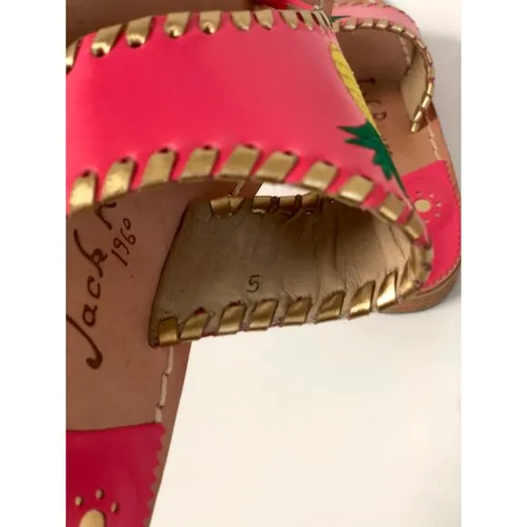 Jack Roger's Pink Pineapple Sandals