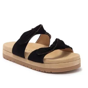 Jack Rogers Sandals Womens Size 9 Black Leather Monica Knot Open Toe Platform