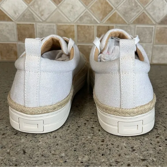 Jack Rogers Women’s MIA White Espadrille Platform Sneakers Size 9