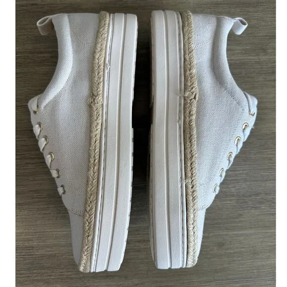 Jack Rogers Women's Platform canvas Sneakers Mia size 8 brand new MSRP: $118
