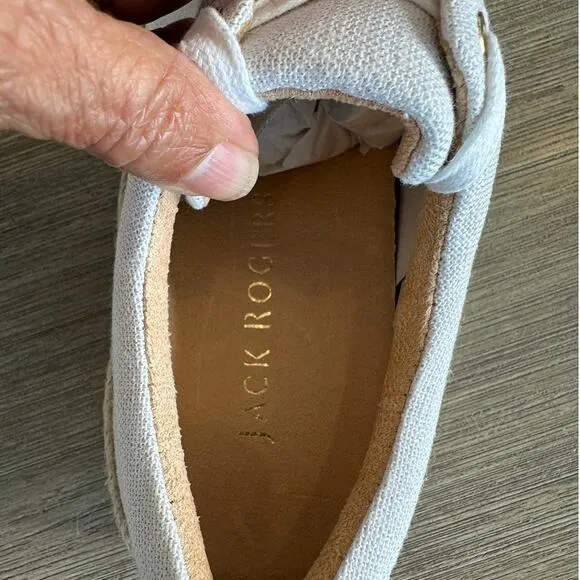 Jack Rogers Women's Platform canvas Sneakers Mia size 8 brand new MSRP: $118