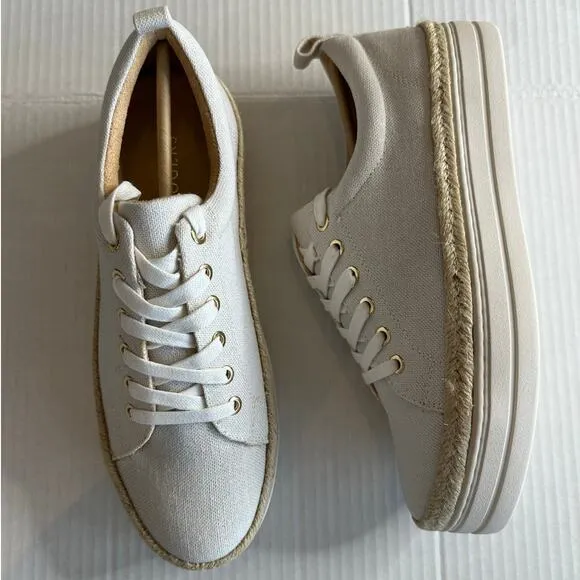Jack Rogers Women's Platform canvas Sneakers Mia size 8 brand new MSRP: $118