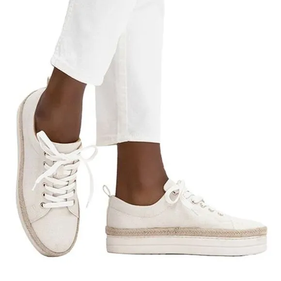 Jack Rogers Women's Platform canvas Sneakers Mia size 8 brand new MSRP: $118