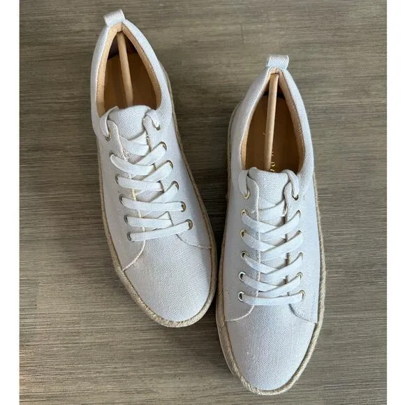 Jack Rogers Women's Platform canvas Sneakers Mia size 8 brand new MSRP: $118