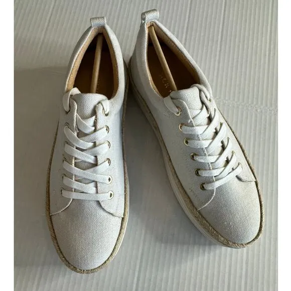 Jack Rogers Women's Platform canvas Sneakers Mia size 8 brand new MSRP: $118