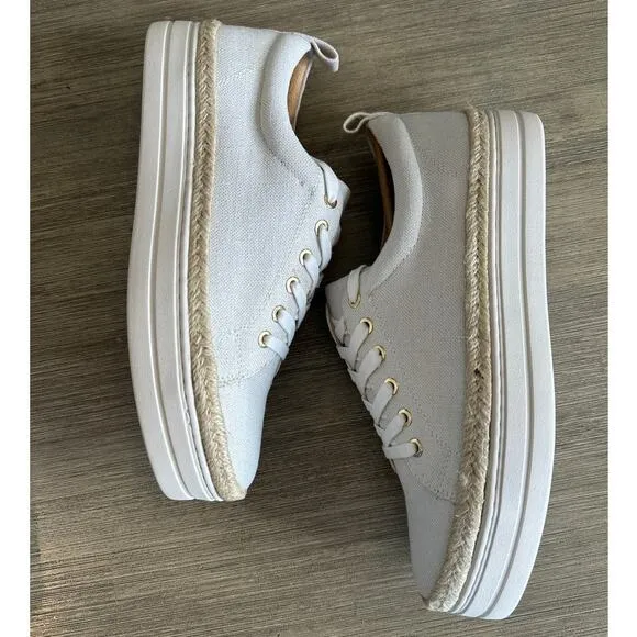 Jack Rogers Women's Platform canvas Sneakers Mia size 8 brand new MSRP: $118