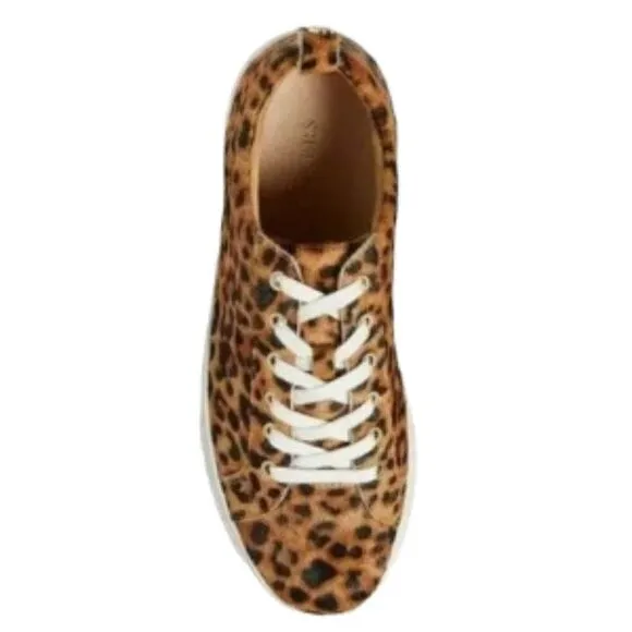 Jack Rogers Women's Hair-Calf Platform Sneakers Leopard 8M NWT