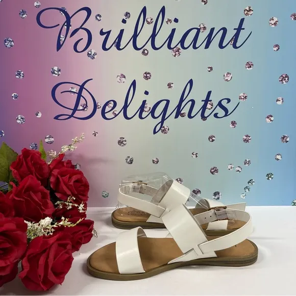 JC LAVINE SANDALS WHITE